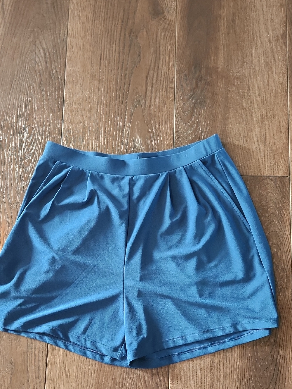 free press Blue High-Waist Pull-On Shorts